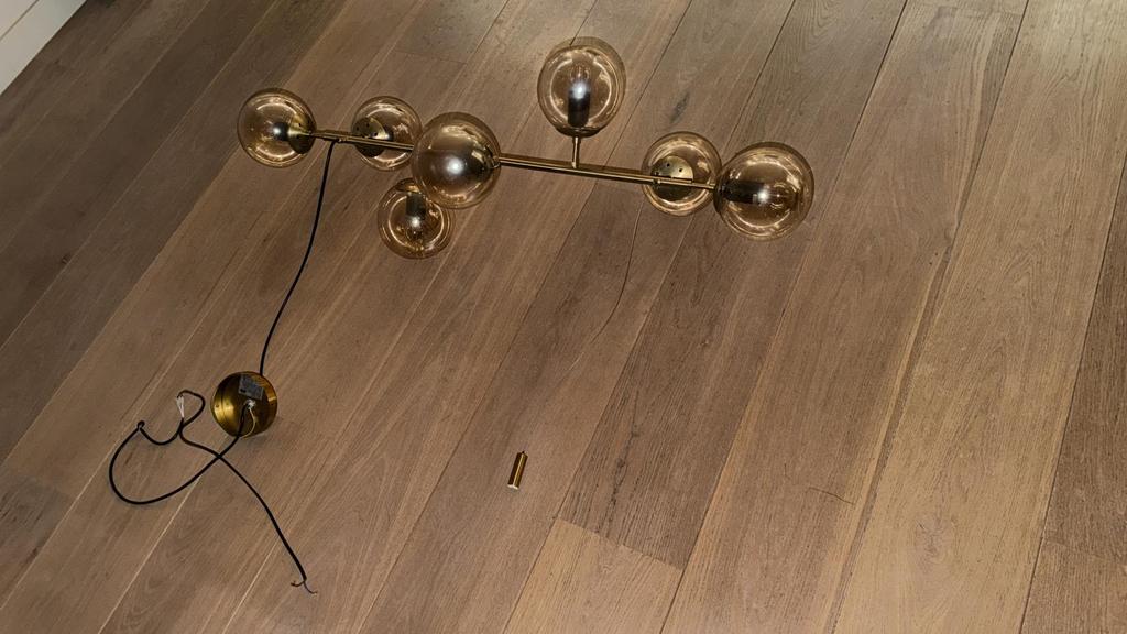 Lamp met bollen, Ophalen of Verzenden, Zo goed als nieuw, Minder dan 50 cm