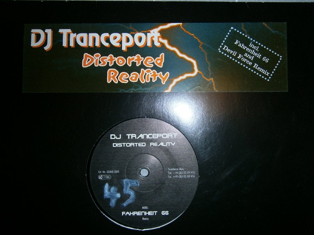 DJ Tranceport – Distorted Reality. 2002. Trance, Hard Trance, Ophalen, Trance, Inclusief binnenhoes, Zo goed als nieuw