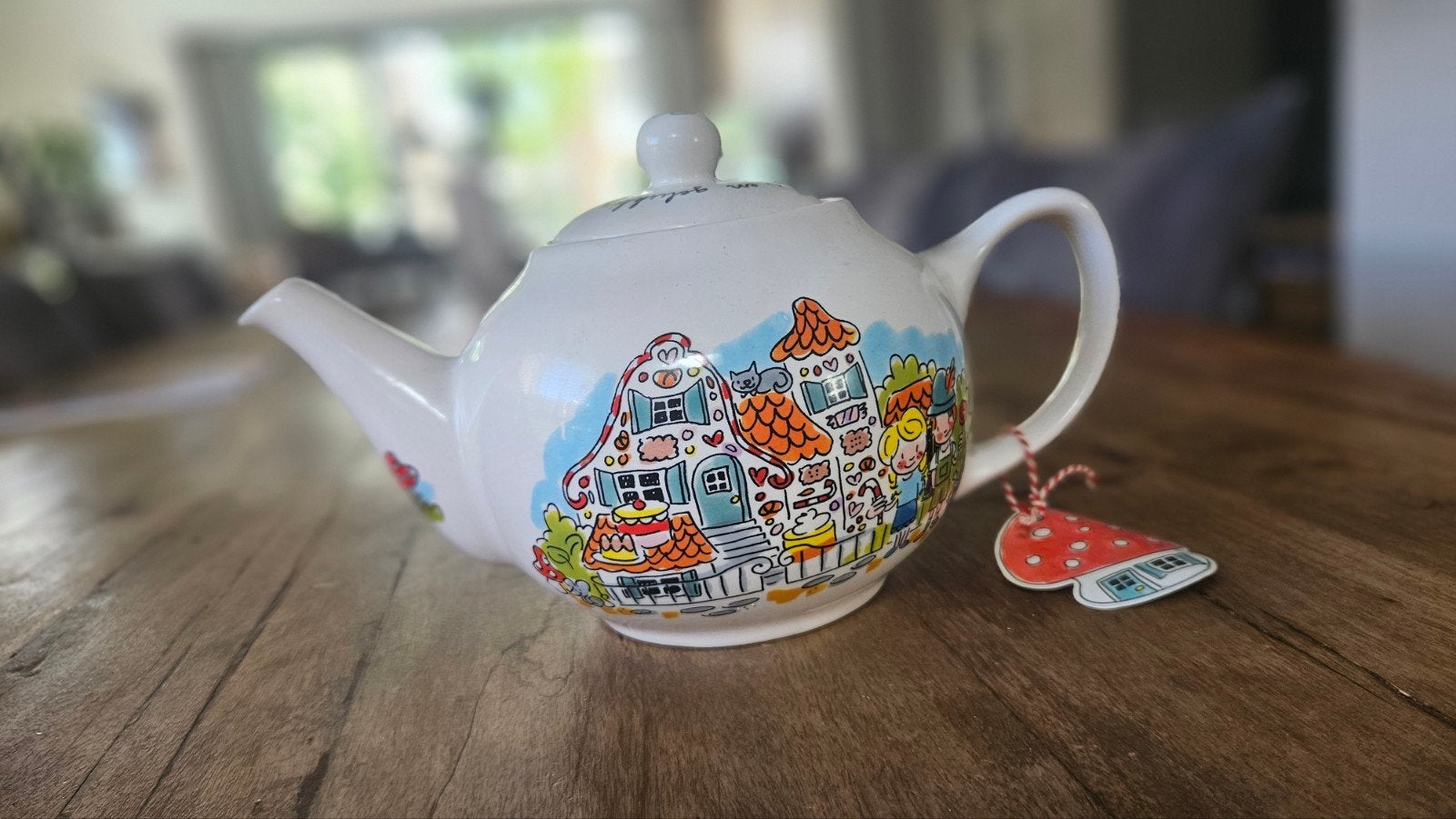 Blond Amsterdam Efteling theepot - Zo goed als nieuw, Zo goed als nieuw, Steen/keramiek, Wit, Ophalen