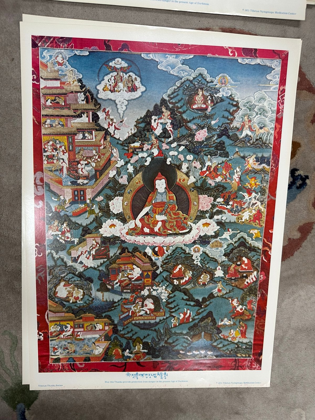Set van 8 Tibetaanse Thangka en 5 Indiase Goden Prints, Tibet, Schilderij, Ophalen of Verzenden, Papier/karton