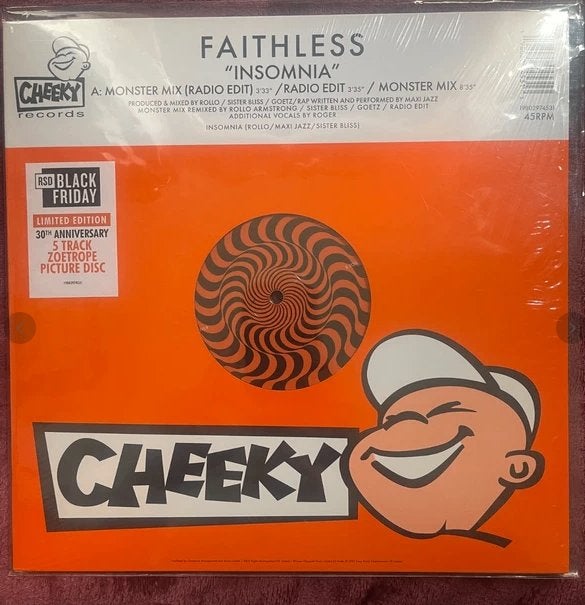 Faitheless - Insomnia - RSD Limited 30th Anniversary, Ophalen of Verzenden, Zo goed als nieuw, EP, 12 inch