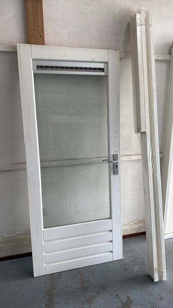 Achterdeur incl kozijn, Ophalen, 80 tot 100 cm, Buitendeur, 200 tot 215 cm