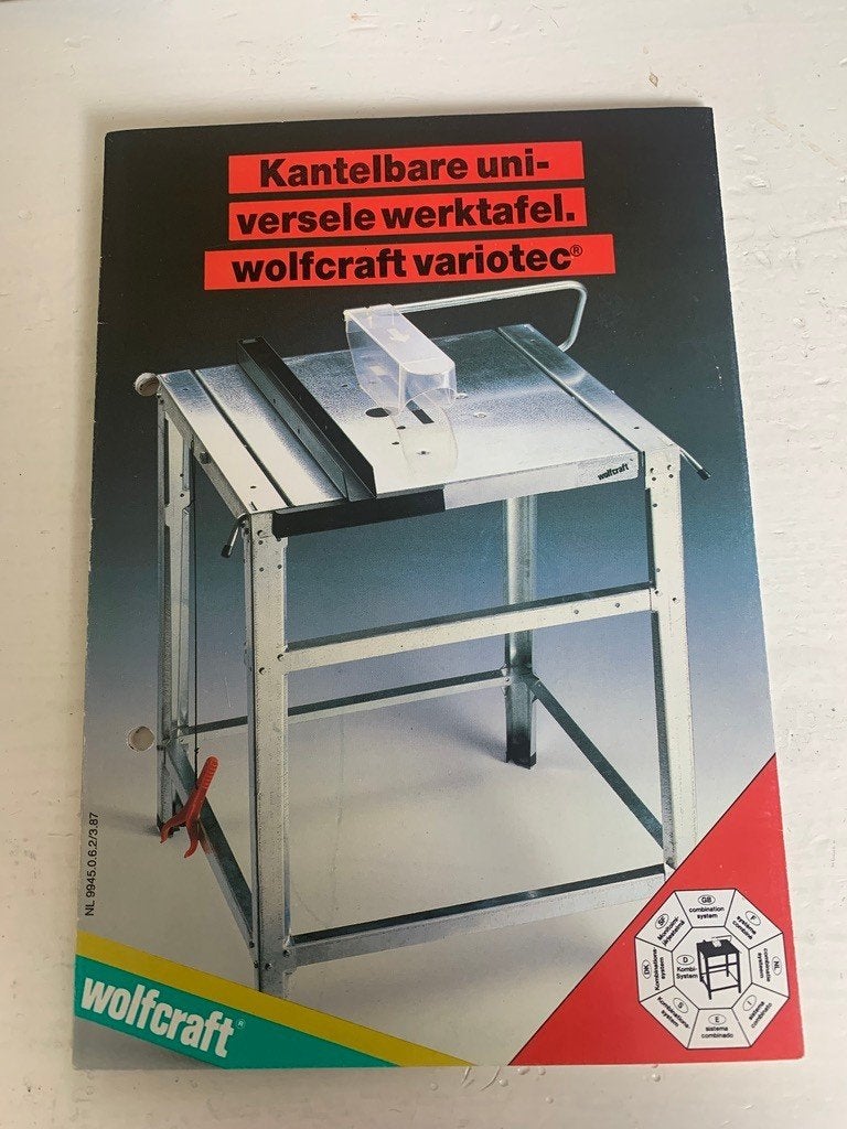 Werktafel / Zaagtafel van Wolfcraft universeel en kantelbaar, Ophalen, Gebruikt