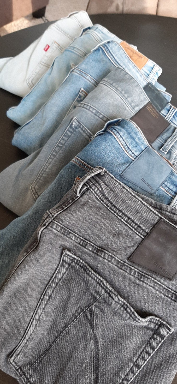 Merkjeans  10 euro, Ophalen of Verzenden, Zo goed als nieuw, Blauw, W33 - W34 (confectie 48/50)
