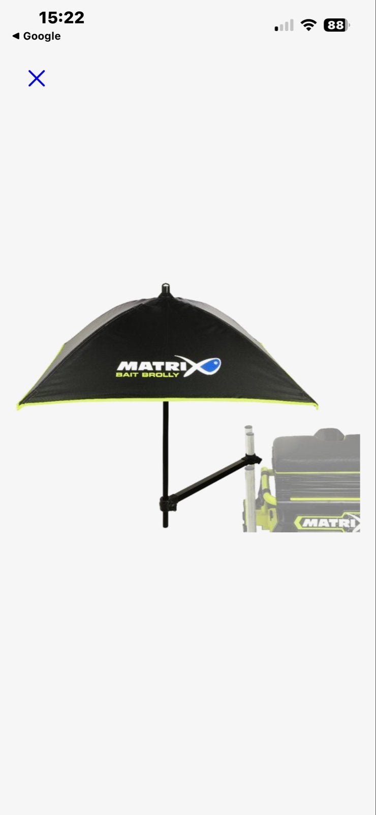 Matrix Bait Brolly - Zo goed als nieuw, Watersport en Boten, Ophalen of Verzenden, Zo goed als nieuw, Overige typen