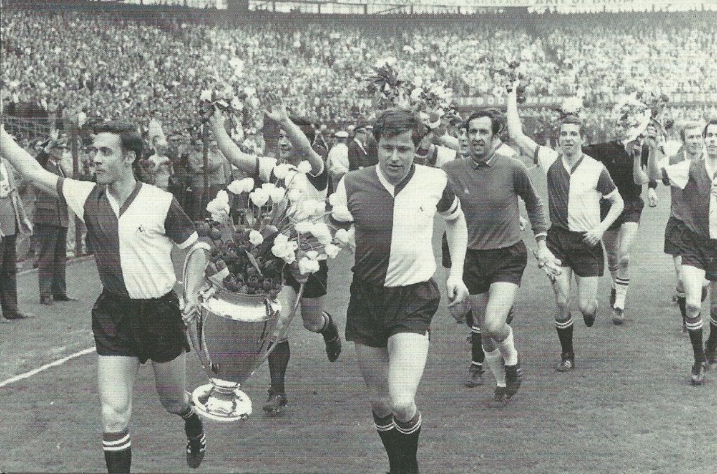 1988 fotokaart KNVB Feyenoord Europa Cup, Verzenden, Zo goed als nieuw, Feyenoord, Poster, Plaatje of Sticker