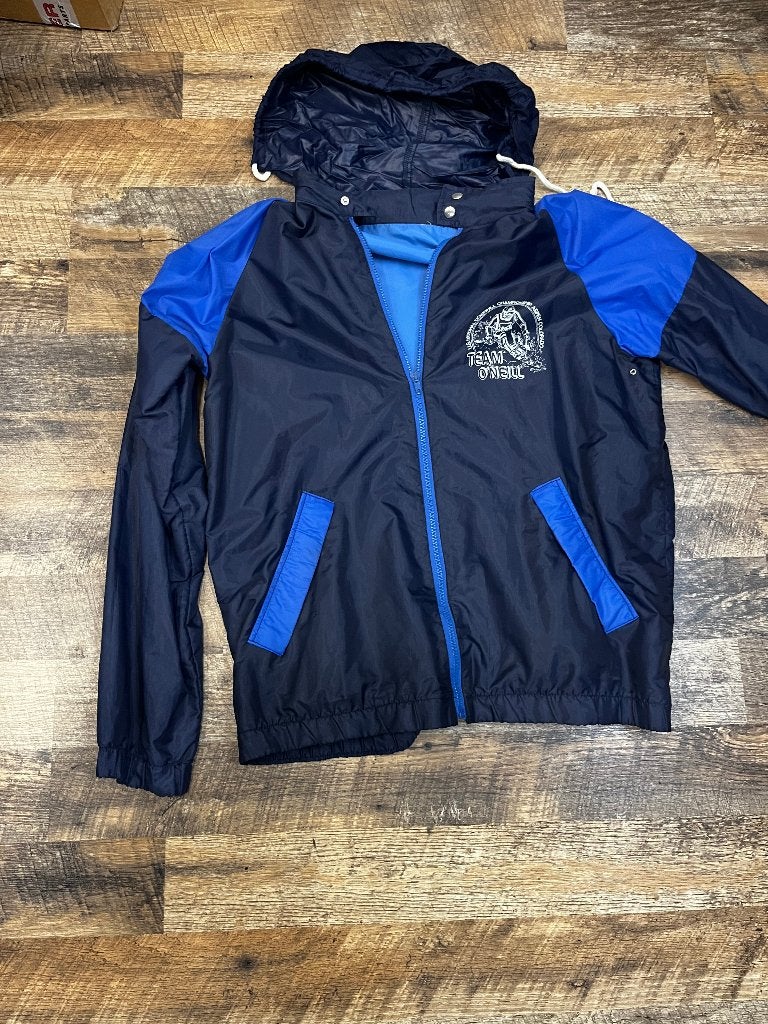 VINTAGE! 90’s Team O’Neill Aspen Downhill Jacket (Maat L), Kleding | Heren, Maat 52/54 (L), Blauw, 0'Neill, Ophalen of Verzenden