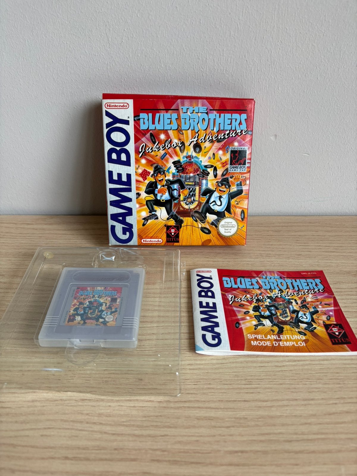 Blues Brothers Game Boy compleet met doos + handleiding, Avontuur en Actie, Gebruikt, 1 speler, Ophalen of Verzenden