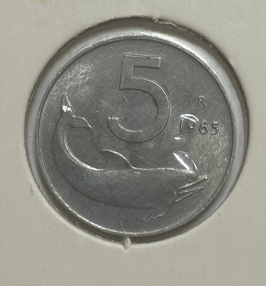 5 lire Italië 1985, Ophalen of Verzenden