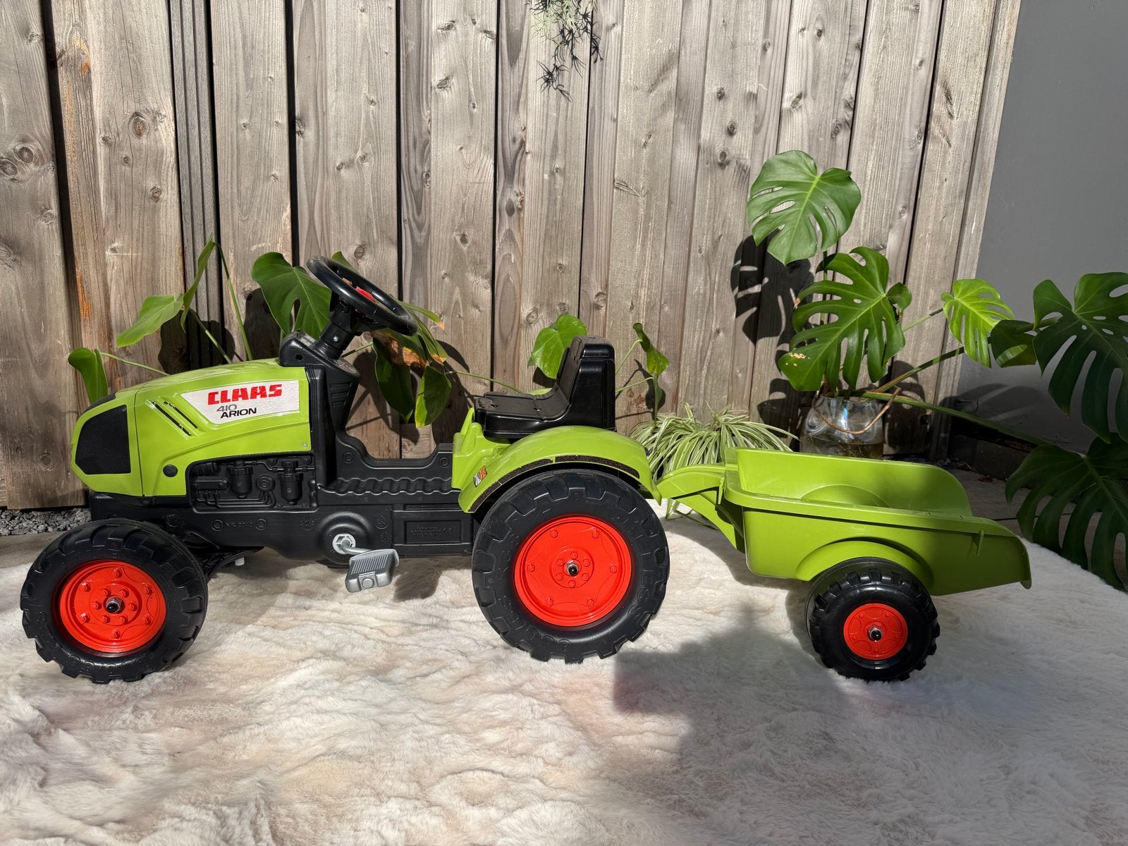 Claas Arion traptractor met aanhanger, Ophalen, Gebruikt, Trapvoertuig