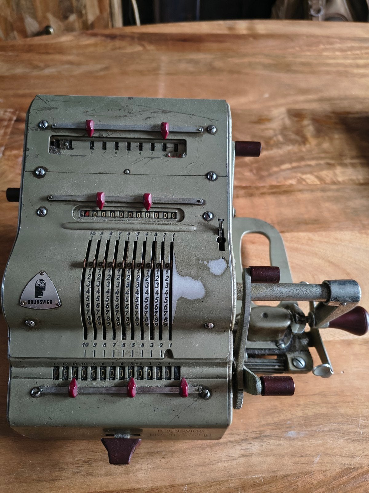 Vintage Brunsviga 13RK Rekenmachine - Mechanisch, Antiek en Kunst, Ophalen of Verzenden