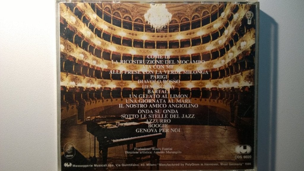 Paolo Conte - Concerti, Ophalen of Verzenden, Zo goed als nieuw, Jazz