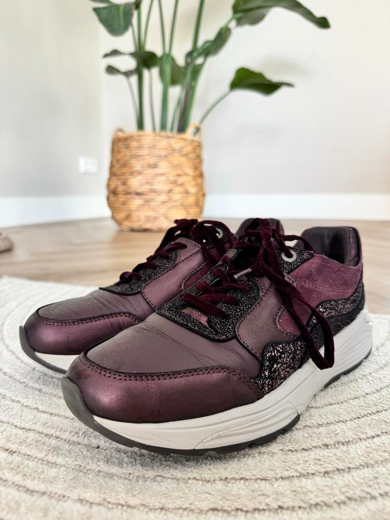 Xsensible sneakers bordeaux rood - Maat 39 - Zo goed als nie, Ophalen of Verzenden, Zo goed als nieuw, Rood, Sneakers of Gympen