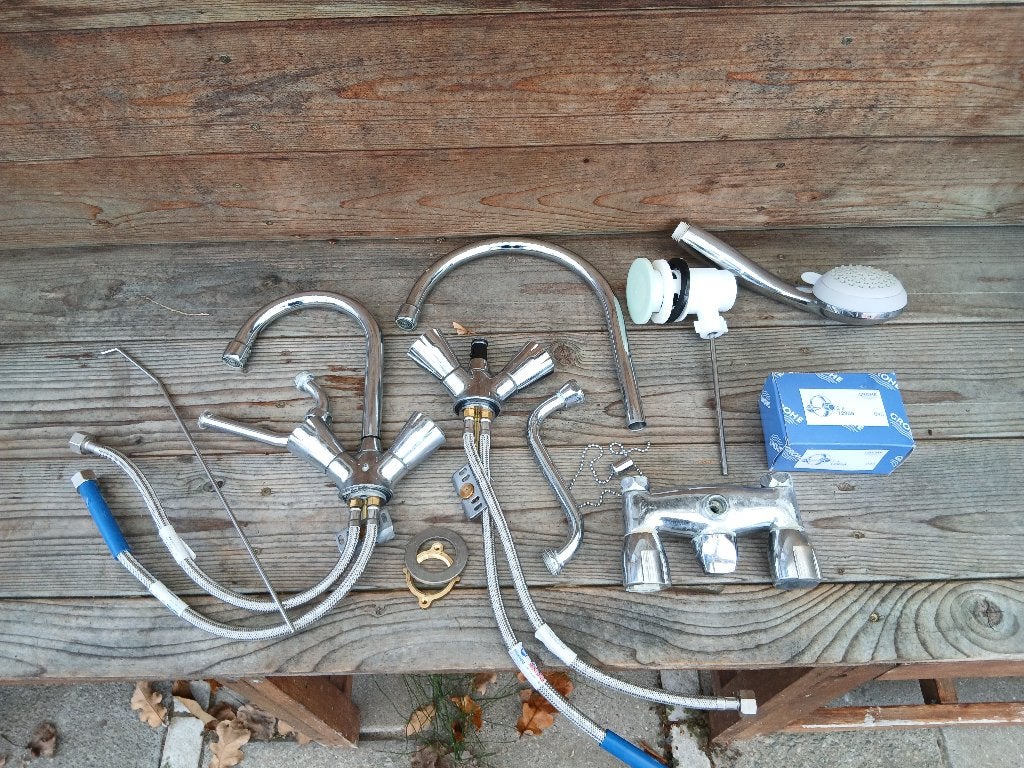 mengkranen div soorten en toebehoren, Doe-het-zelf en Verbouw, Sanitair, Ophalen of Verzenden, Gebruikt, Koper, Kraan