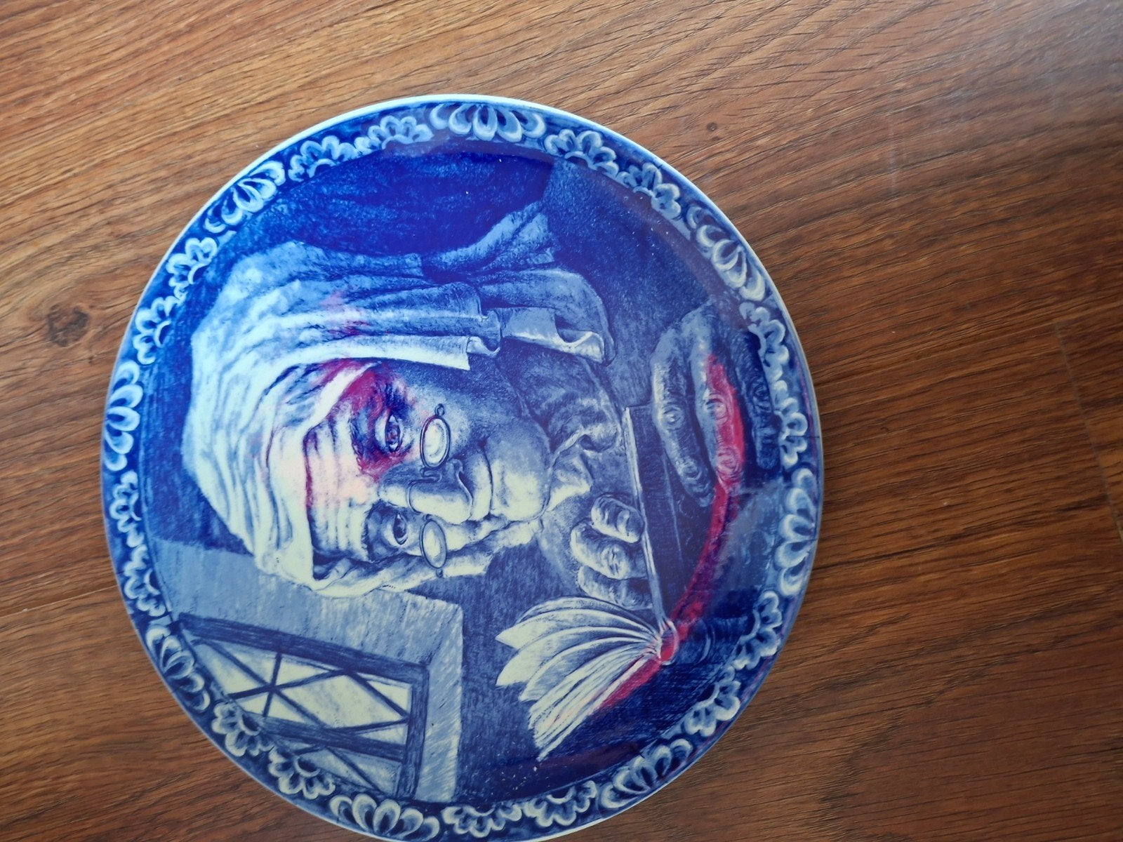 Boch Frères La Louvière Delfts Blauw Wandbord, Ophalen