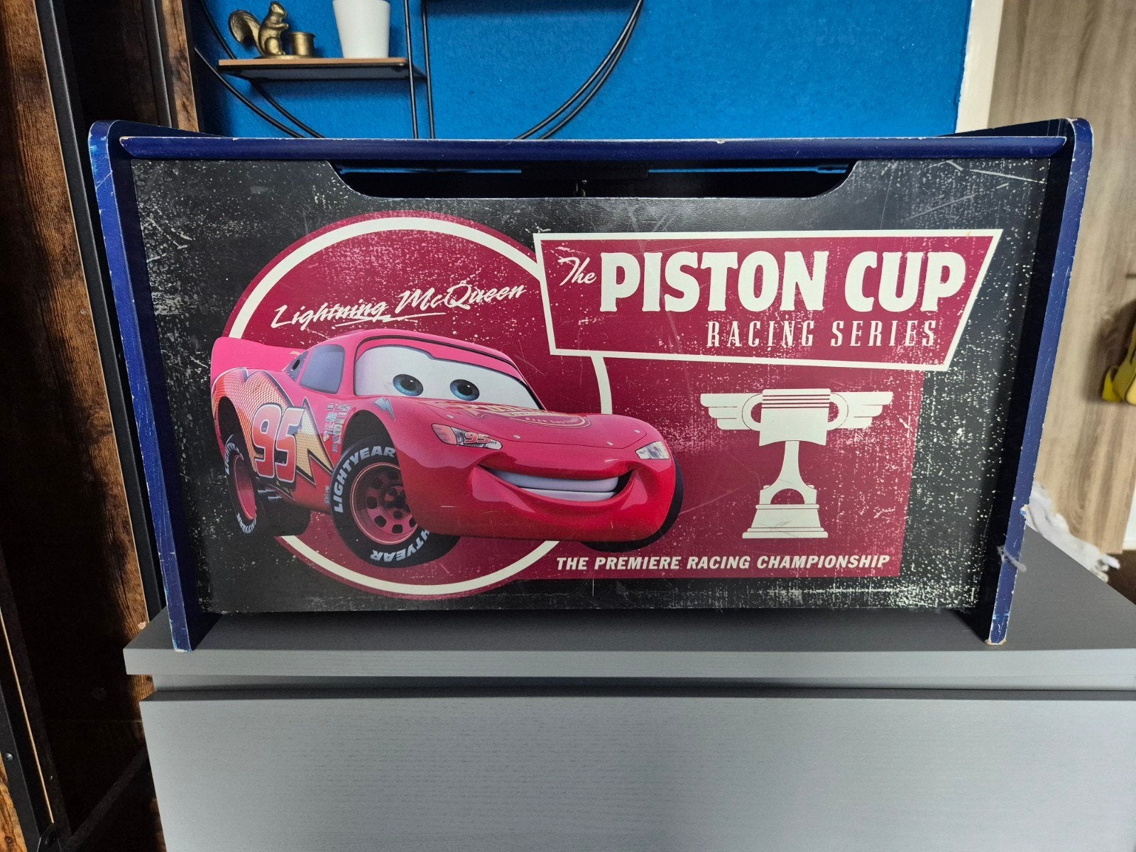Cars Speelkist / Opbergkist - Lightning McQueen, Ophalen