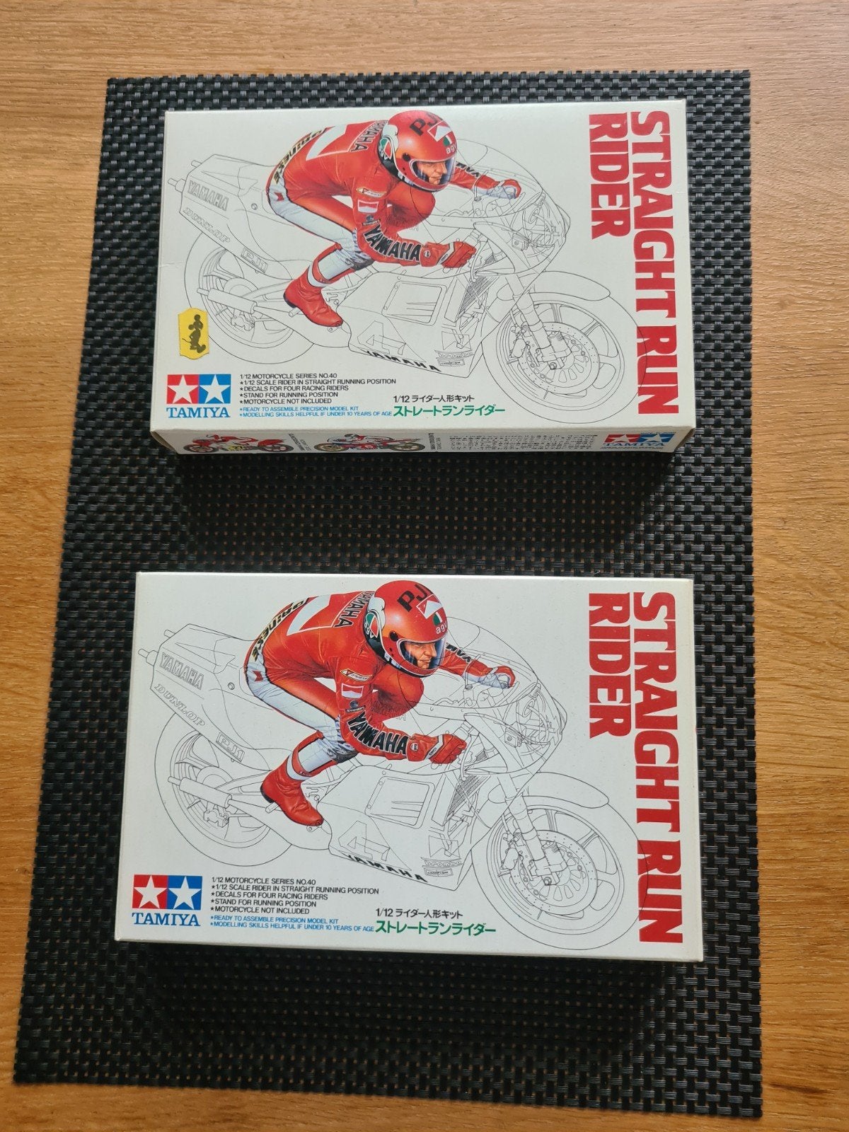 2 x Tamiya straight run riders uit 1985., Ophalen of Verzenden, Nieuw, 1:35 tot 1:50