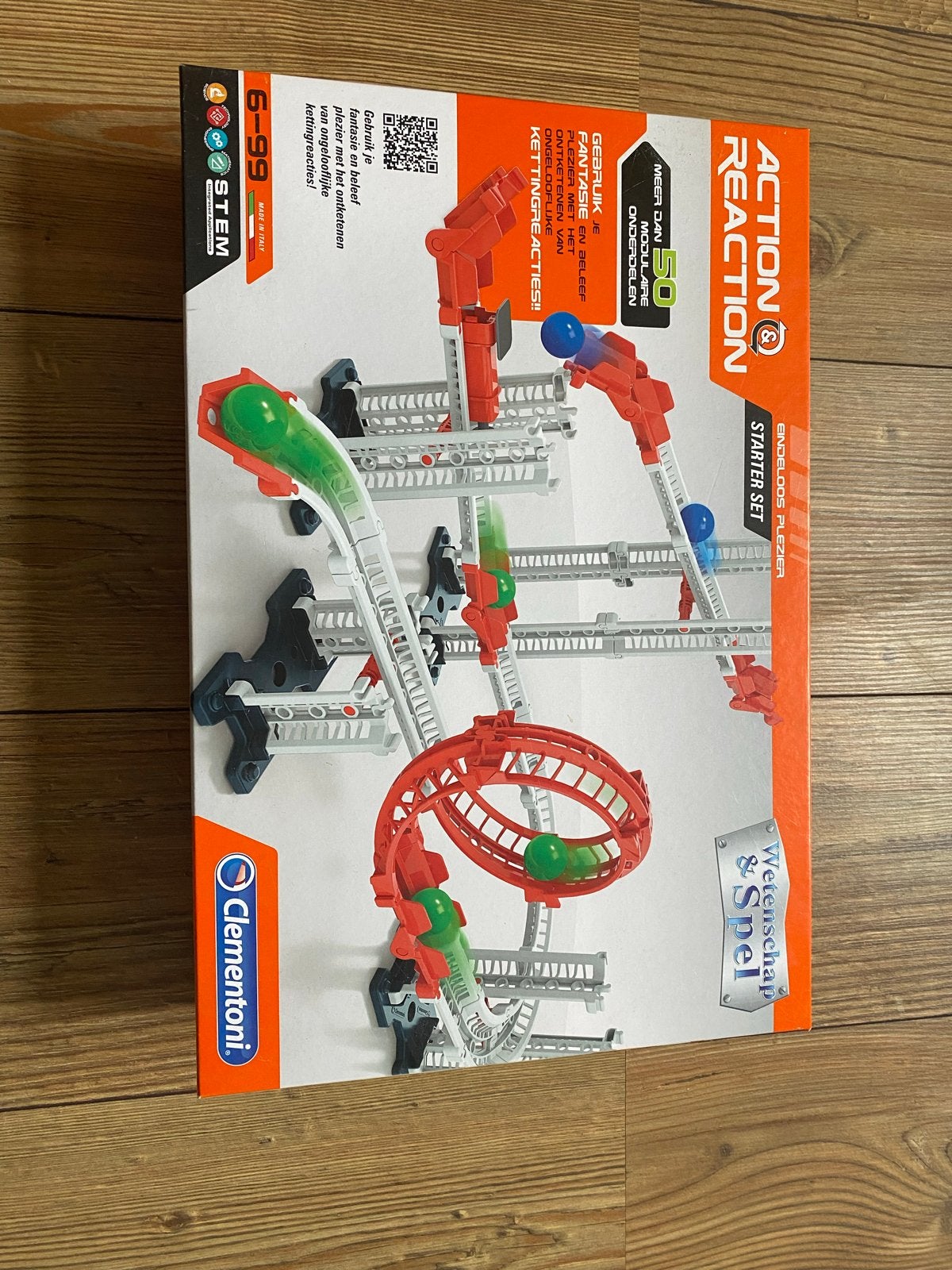 Clementoni Action & Reaction Starter Set knikkerbaan, Ophalen of Verzenden, Zo goed als nieuw, Overige merken