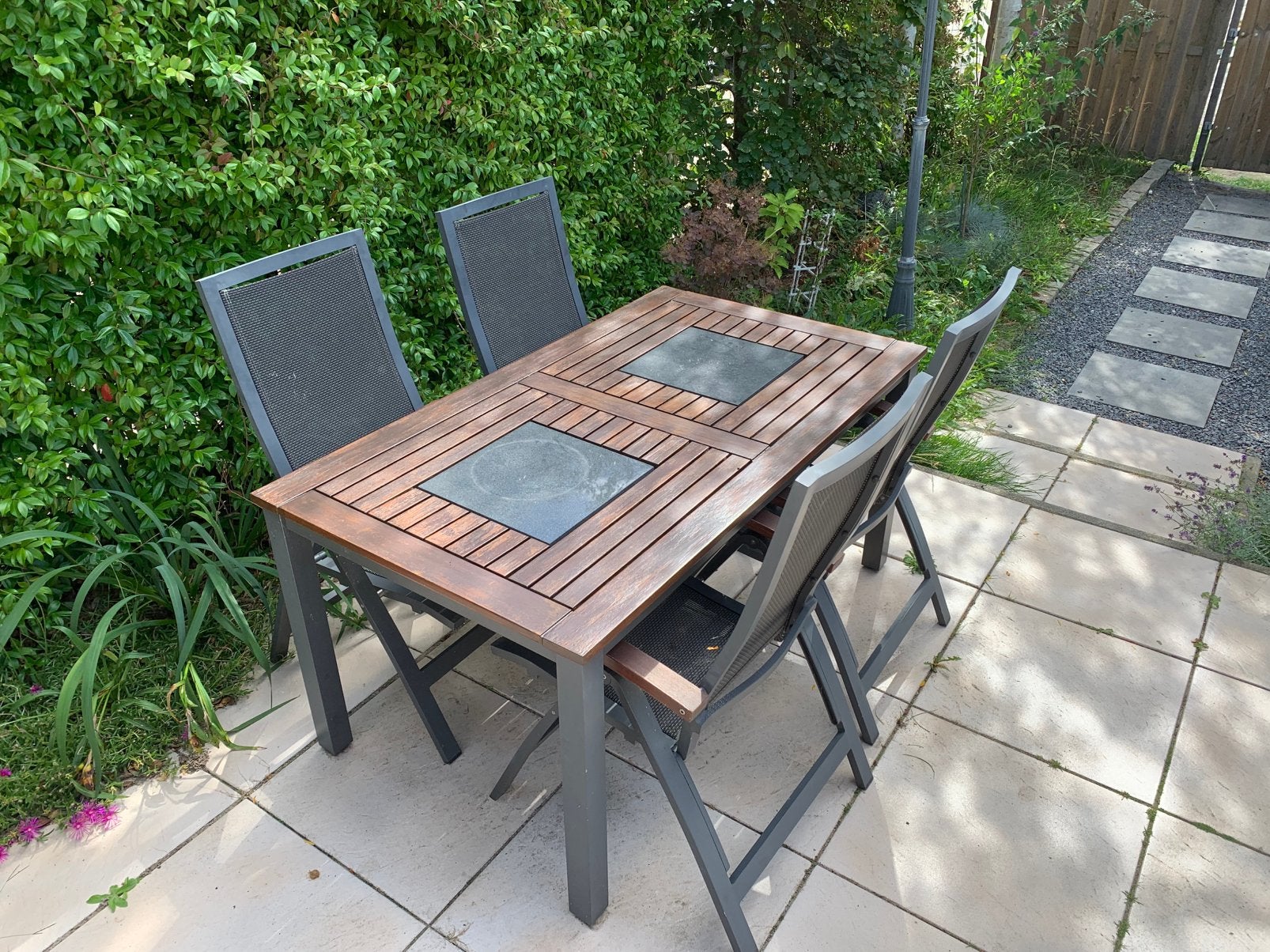 Hartman Da Vinci tuinset, Tuin en Terras, 4 zitplaatsen, Gebruikt, Ophalen of Verzenden, Tuinset