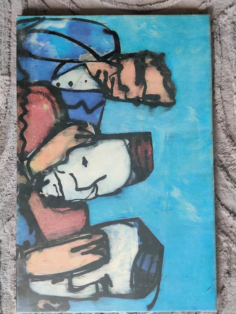 Herman Brood - Horen Zien Zwijgen - 40x70 cm, Antiek en Kunst, Kunst | Schilderijen | Modern, Ophalen