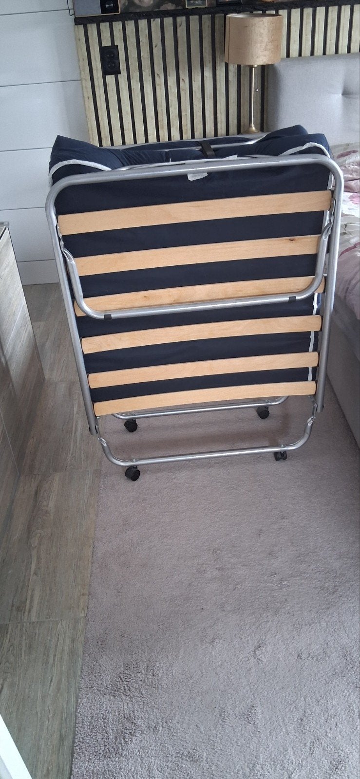 Logeerbed, Ophalen, 190 cm of minder, Zo goed als nieuw, Metaal