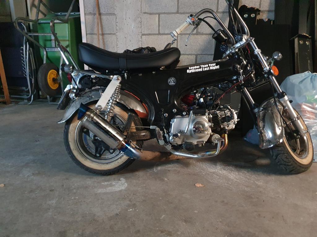 Dax 50cc - Custom met veel extra's en recent onderhoud, Ophalen
