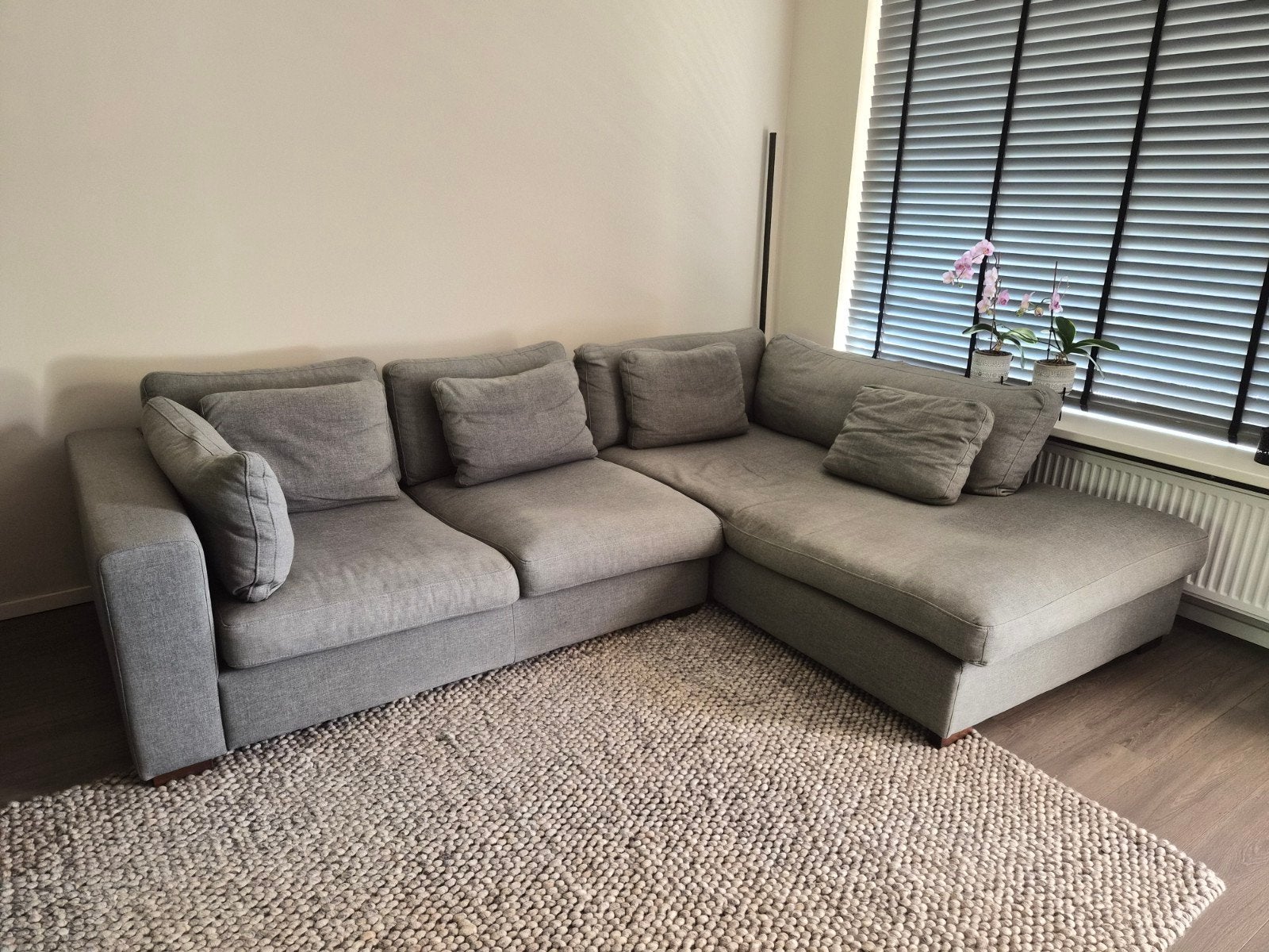 Woonexpress Loungebank Grijs/Taupe - Ruim en Comfortabel, Ophalen
