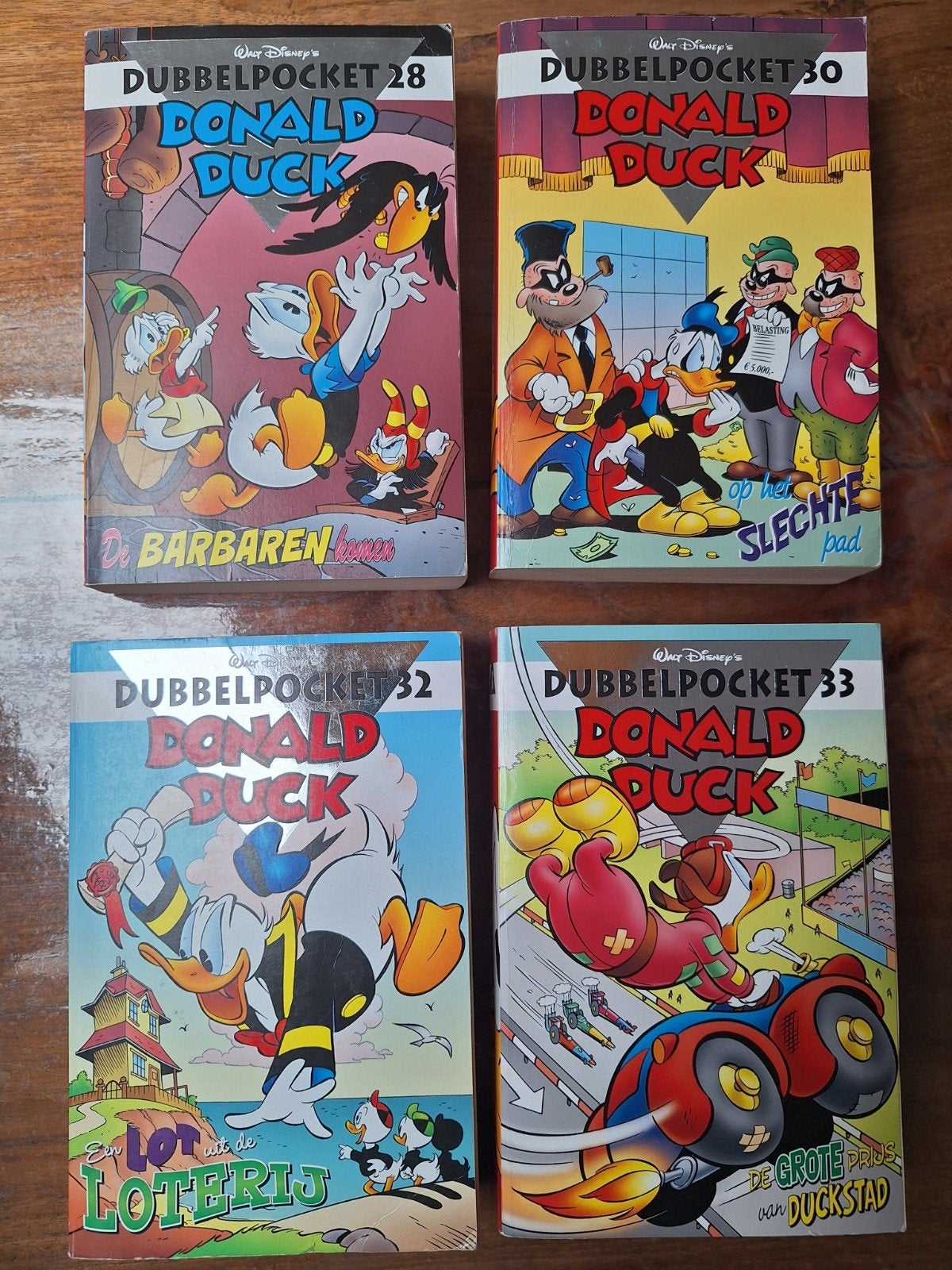 Donald Duck dubbelpockets 7 stuks te koop, Meerdere comics, Ophalen of Verzenden, Zo goed als nieuw, Europa