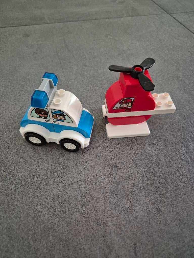 Duplo brandweerhelikopter en politiewagen 10957, Kinderen en Baby's, Speelgoed | Duplo en Lego, Overige thema's, Accessoire, Ophalen of Verzenden