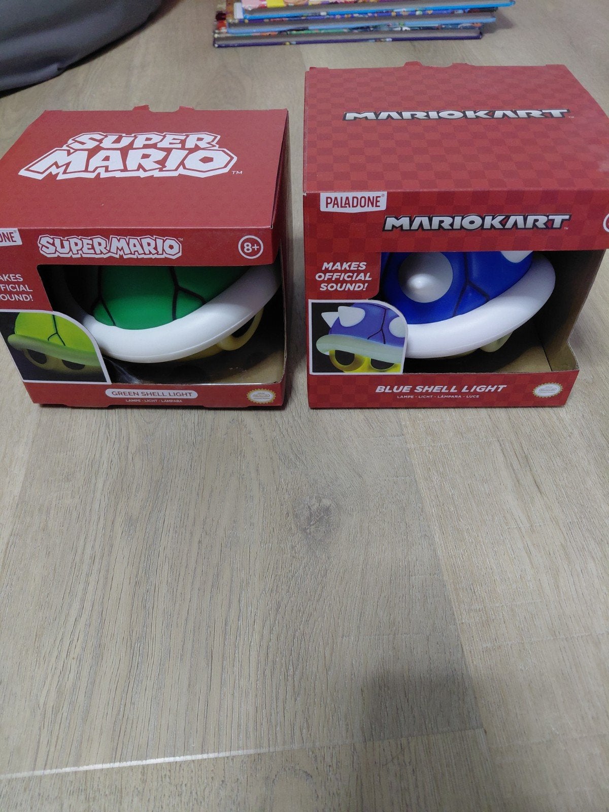 Super Mario Green Shell & Mario Kart Blue Shell lampen, Ophalen of Verzenden, Zo goed als nieuw, Jongen of Meisje