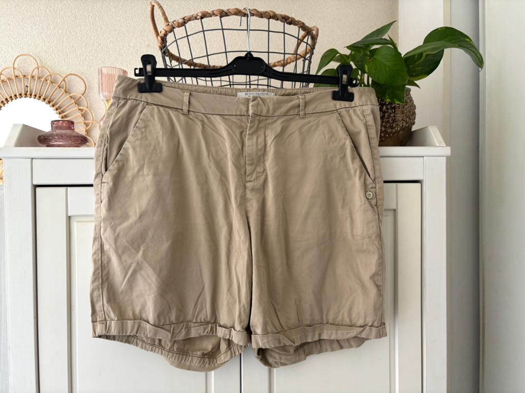 Scotch and Soda chino maat 31, Kort, Beige, Maat 42/44 (L), Ophalen of Verzenden