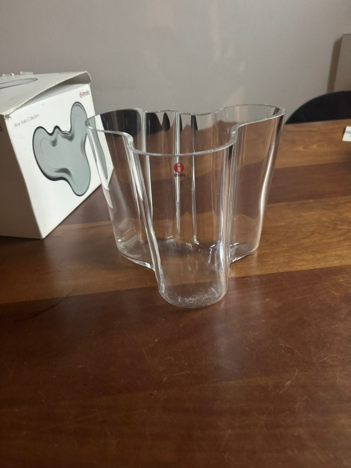 Iittala Aalto vaas helder 16 cm, Huis en Inrichting, Ophalen, Zo goed als nieuw
