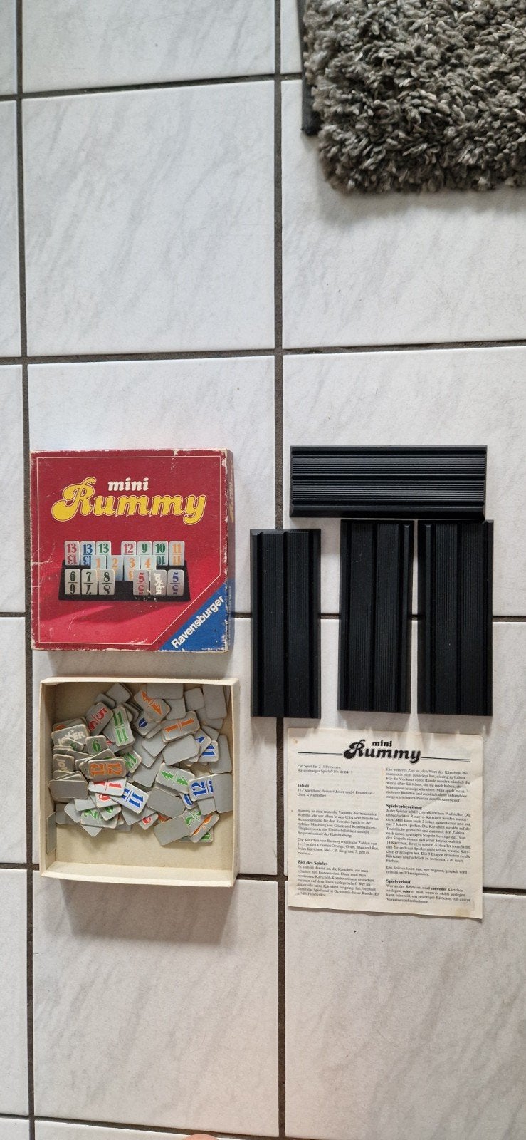 Mini Rummy Ravensburger - Compact Gezelschapsspel, Een of twee spelers, Ophalen of Verzenden, Gebruikt, Ravensburger
