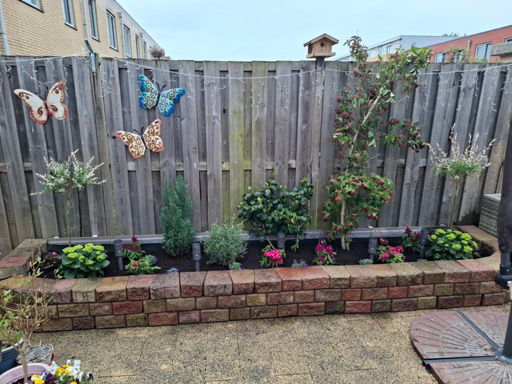 Borderstenen 100 stuks, Tuin en Terras, Bielzen en Borders, Ophalen, Gebruikt, Minder dan 100 cm, Minder dan 25 cm