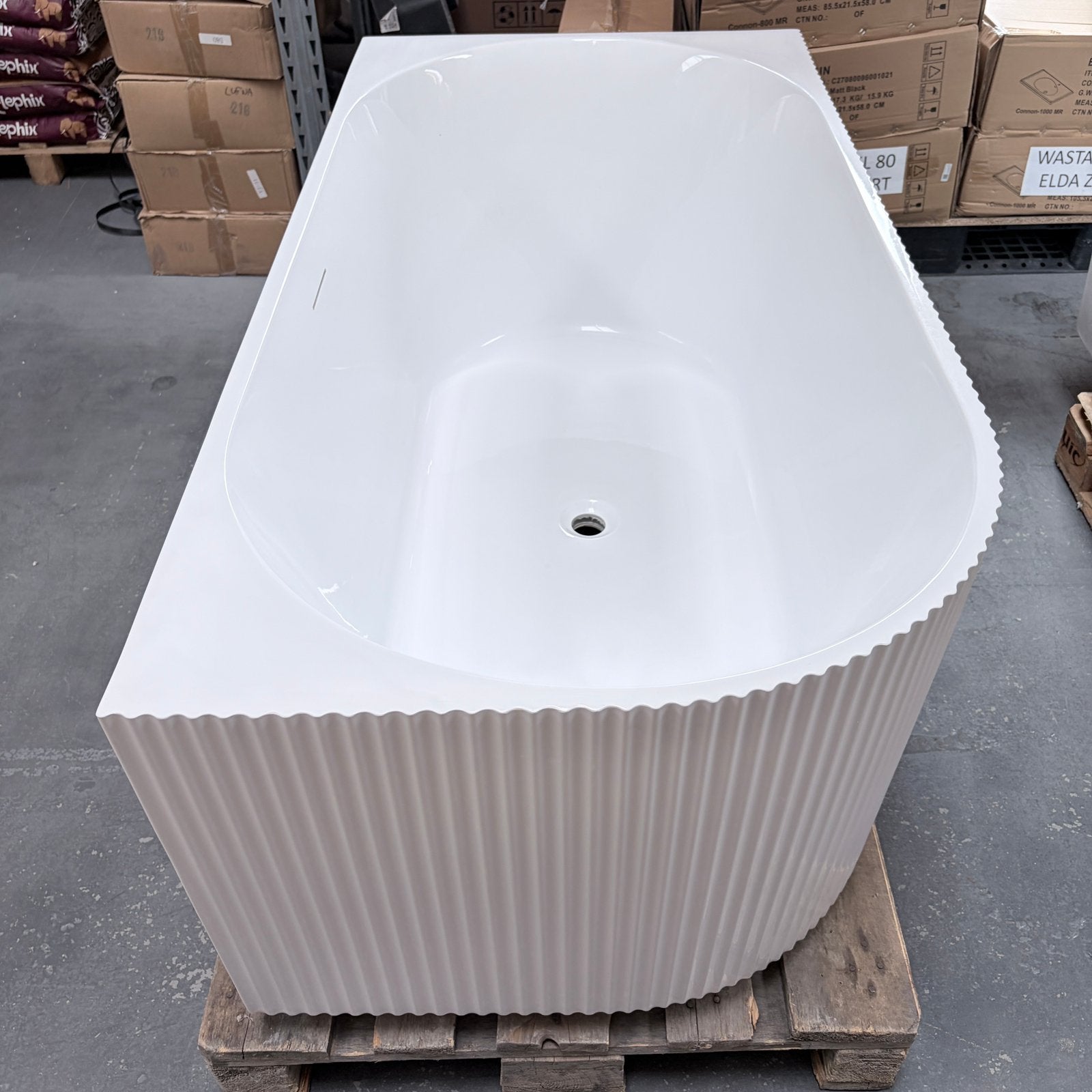 Hoekbad Ligbad Ribbel – 1 Stuk Spotgoedkoop Bad nr465, Verzenden, Nieuw