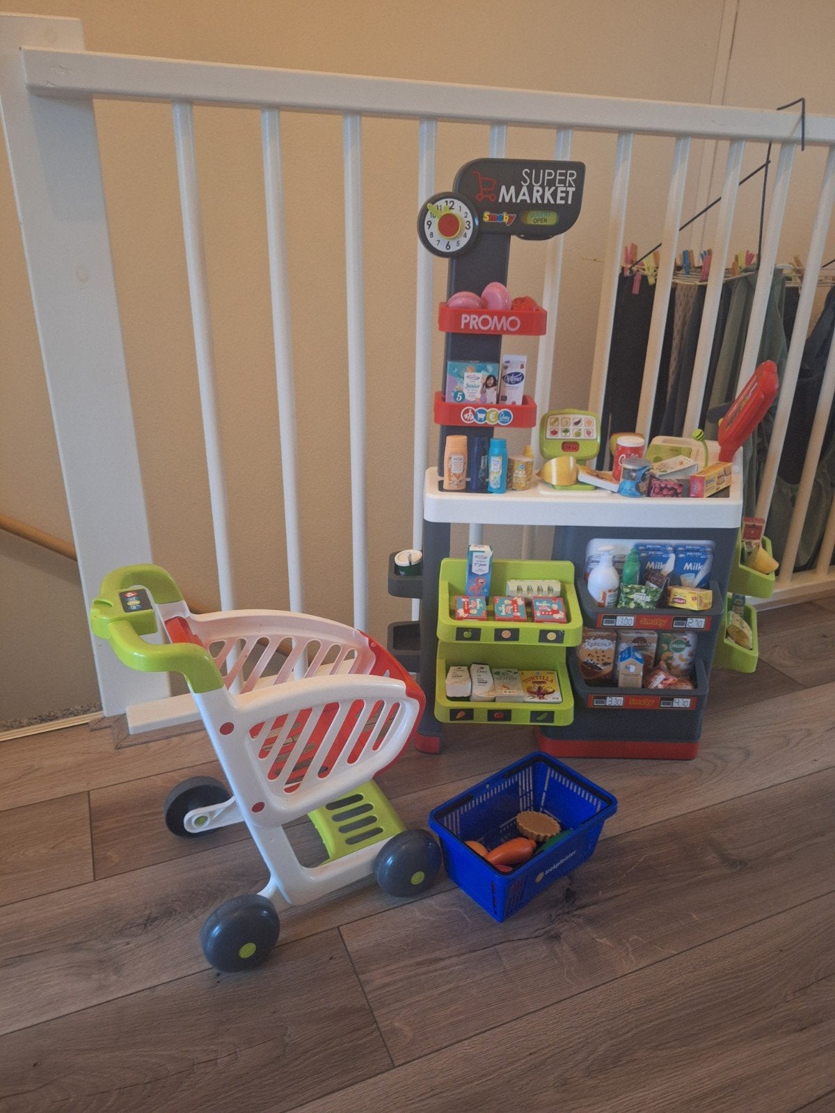 Smoby Supermarkt Speelset met Winkelwagen en Accessoires, Ophalen, Gebruikt, Jongen of Meisje