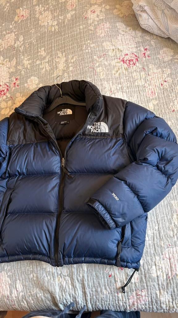1996 Retro Nuptse-jas bloe, Ophalen of Verzenden, Zo goed als nieuw, Blauw