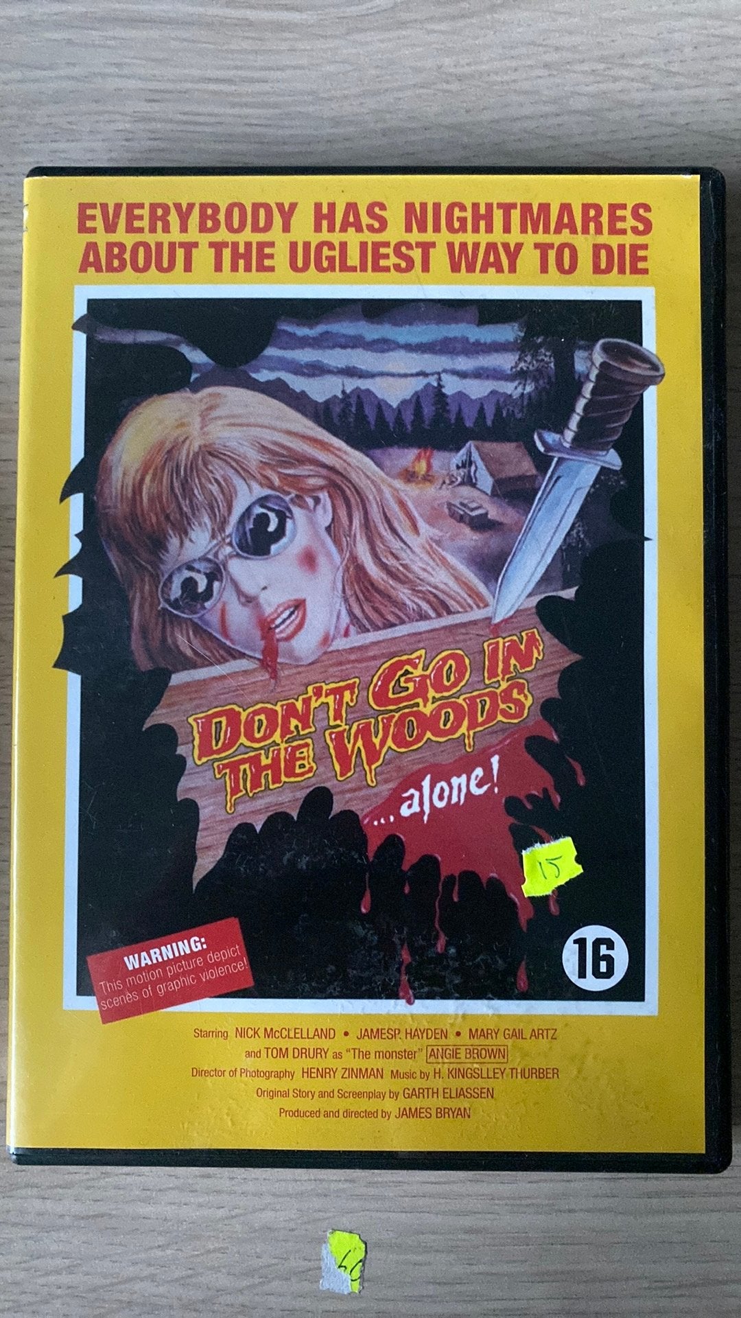 Dont go in the woods alone DVD, Cd's en Dvd's, Dvd's | Horror, Alle leeftijden, Ophalen of Verzenden, Zo goed als nieuw, Overige genres
