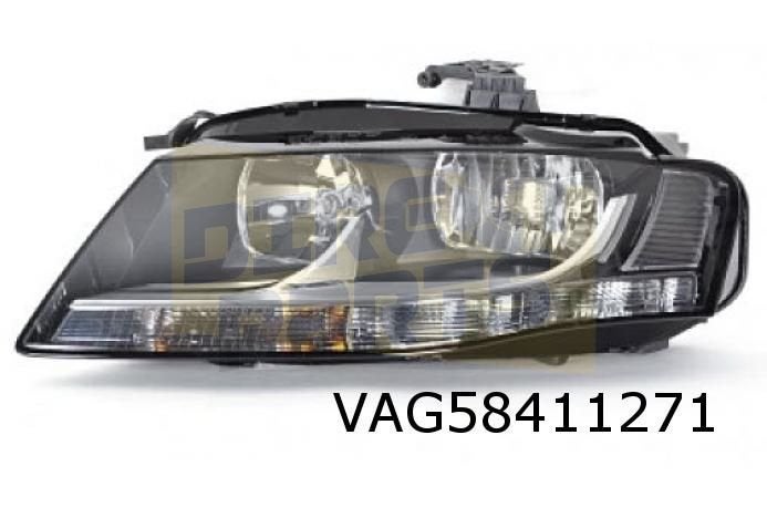 Audi A4 (5/08-11/15) Koplamp Rechts (Bi-Xe / met actieve boc