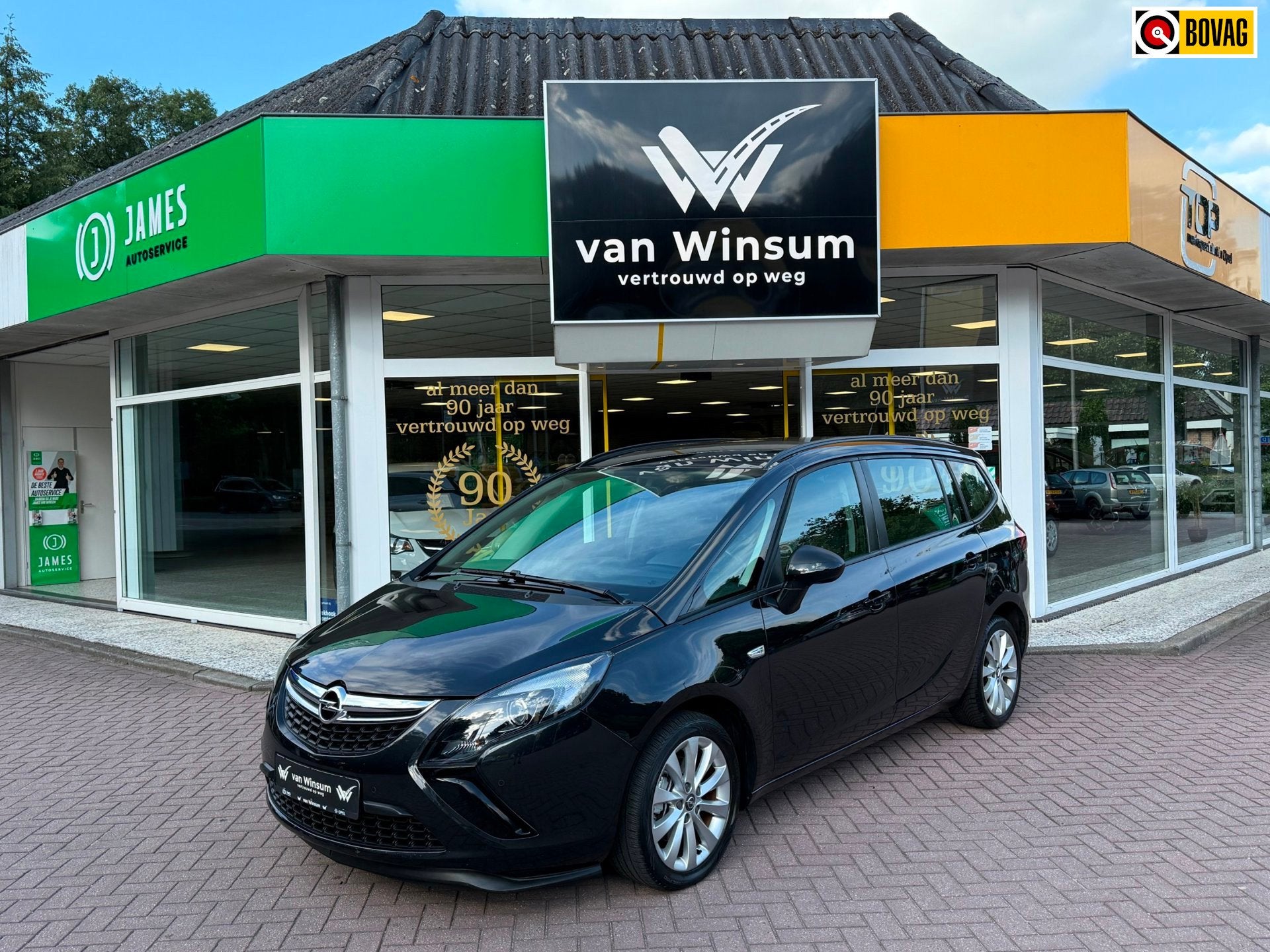 Opel Zafira Tourer 1.4Turbo Design Edition, Auto's, Opel, Euro 5, Gebruikt, 4 cilinders, Zwart