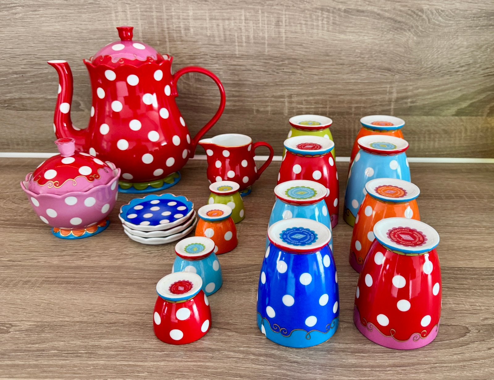 Blond Amsterdam Spots – Douwe Egberts Koffie/Theeset, Huis en Inrichting, Keuken | Servies, Gebruikt, Blond Amsterdam, Ophalen of Verzenden
