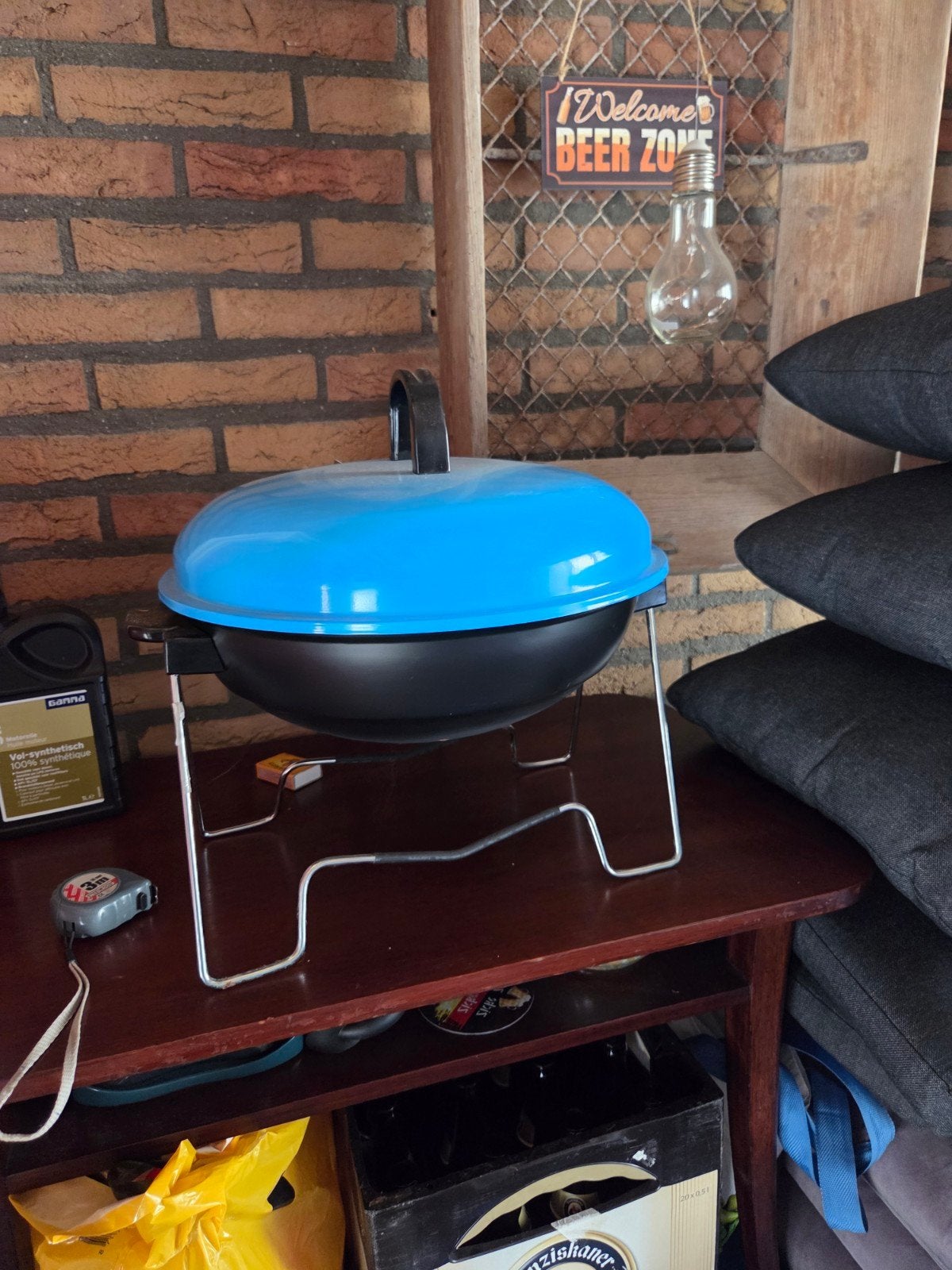 Compacte BBQ met deksel - Ideaal voor kleine ruimtes, Ophalen, Zo goed als nieuw, Onbekend
