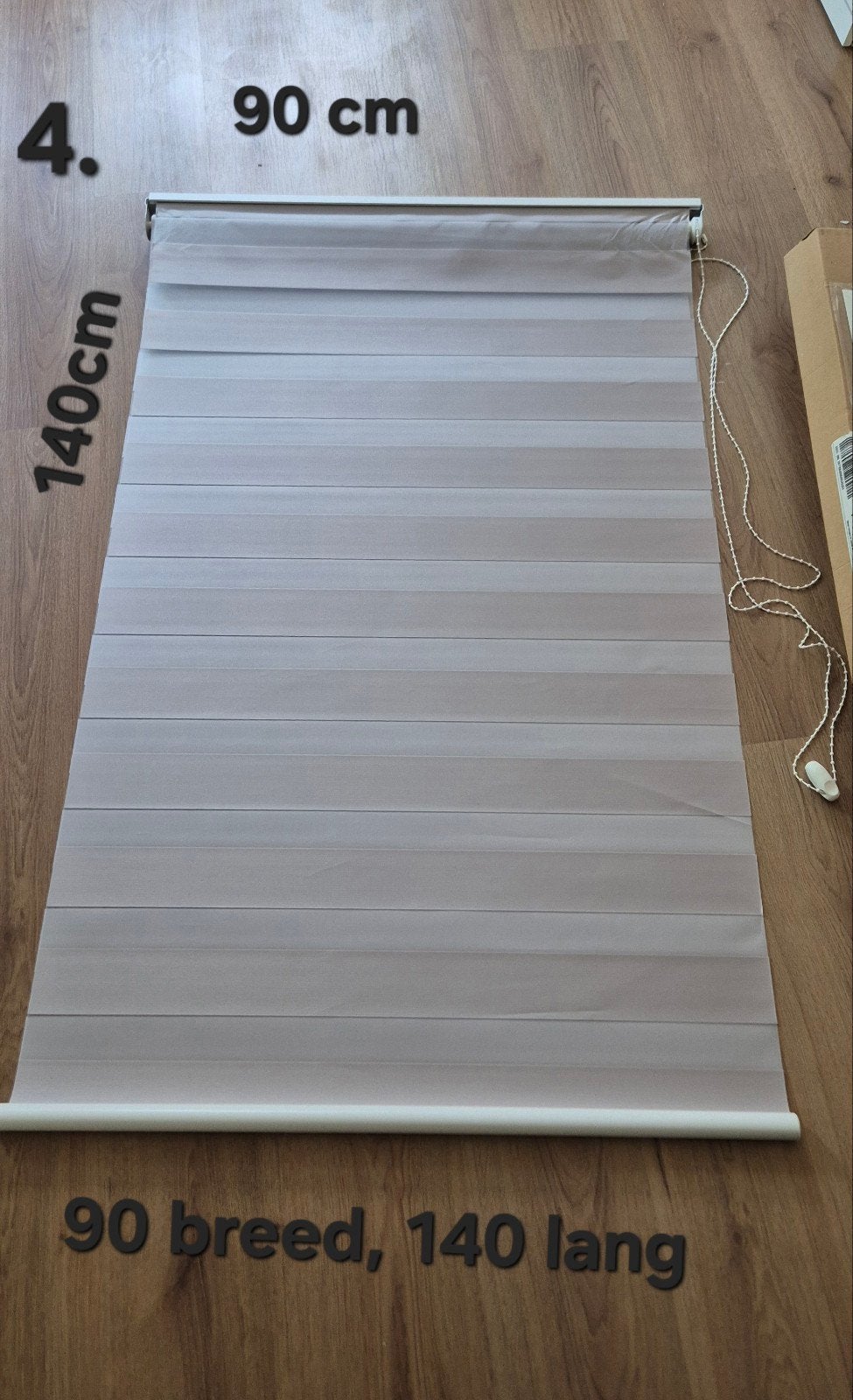 Nieuw rolgordijn 90x140 cm - Inclusief ophangmaterialen, Huis en Inrichting, Stoffering | Gordijnen en Lamellen, Ophalen of Verzenden