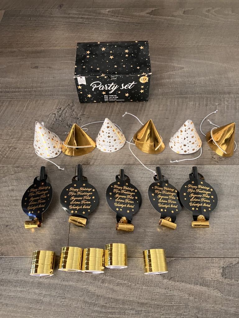 Happy new year party set (15 items), Diversen, Ophalen of Verzenden, Nieuw