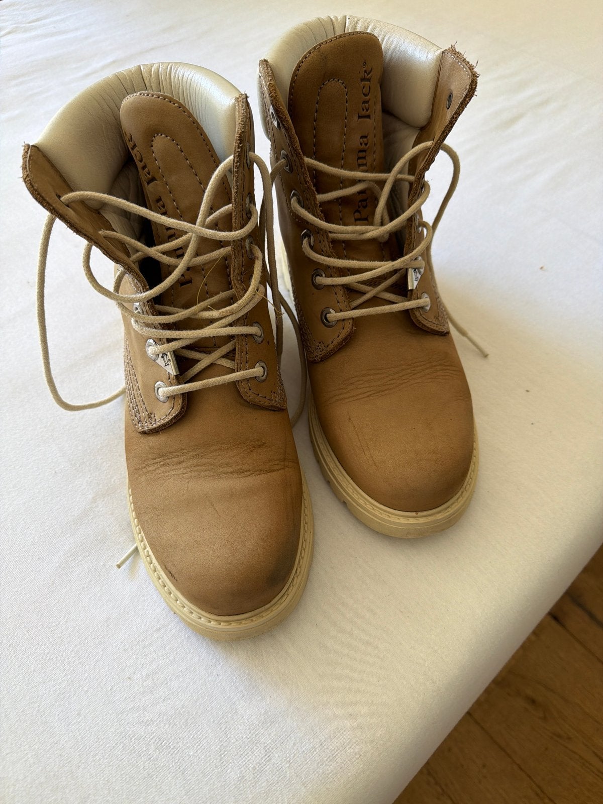 Panama Jack veterboots maat 40, Ophalen, Gedragen, Bruin, Lage of Enkellaarzen