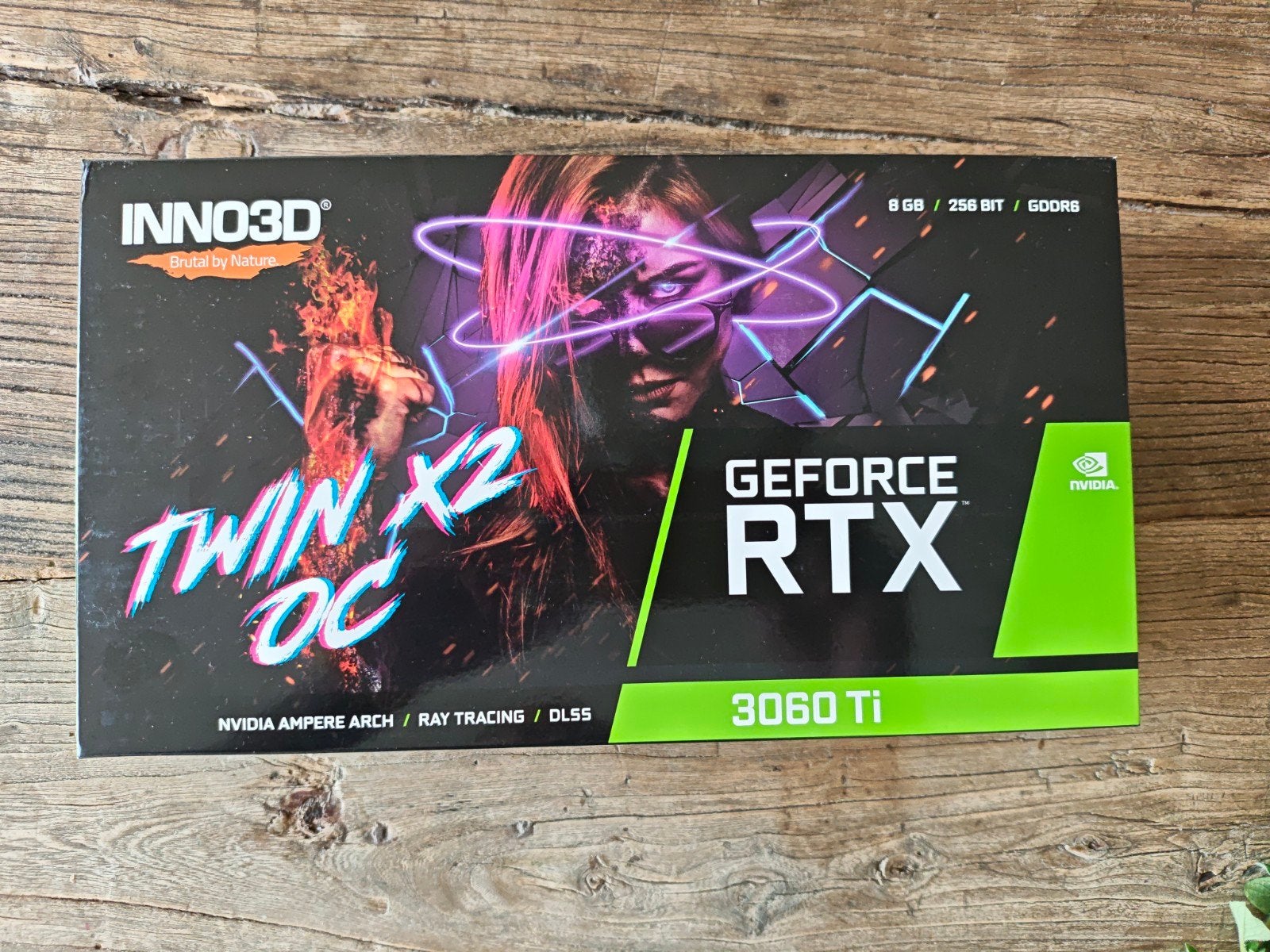 Inno3D GeForce RTX 3060 Ti Twin X2 OC 8GB GDDR6, GDDR6, PCI-Express 4, Ophalen of Verzenden, Zo goed als nieuw