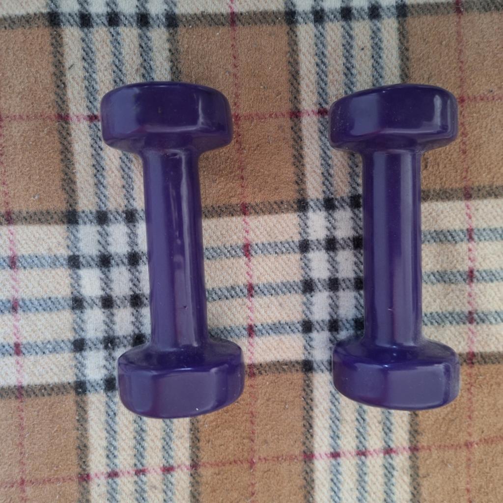 Tunturi Dumbbells 1KG - Paars (Set van 2), Sport en Fitness, Fitnessmaterialen, Ophalen of Verzenden, Gebruikt, Dumbbell