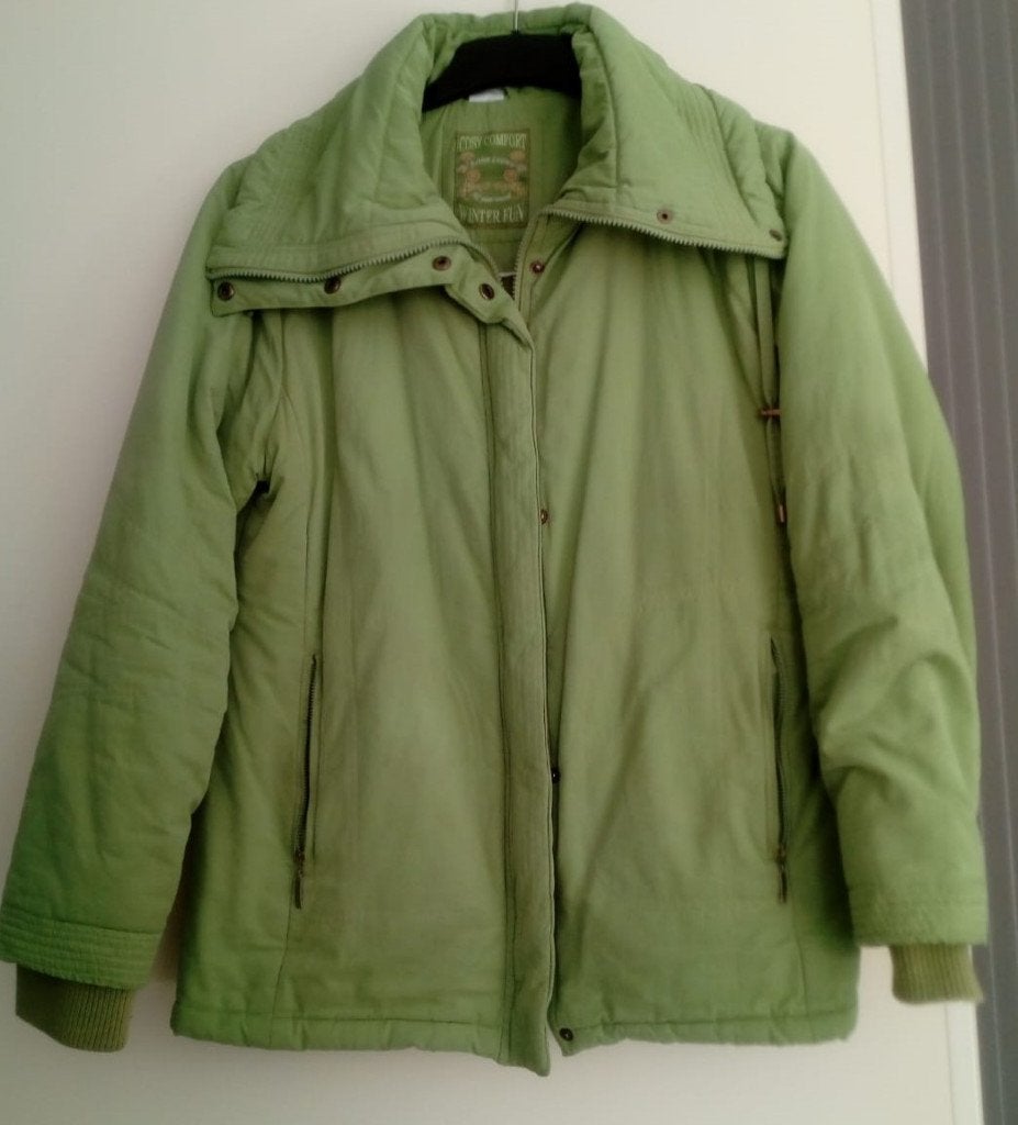 Groene jas - Cosy Comfort Winter Fun, Maat 38/40 (M), Ophalen of Verzenden, Zo goed als nieuw, Cosy Comfort