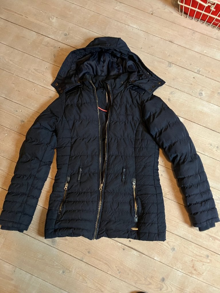 Warme winterjas jack parka merk Cars donkerblauw maat S, Kleding | Dames, Blauw, Ophalen of Verzenden, Maat 36 (S), Gedragen