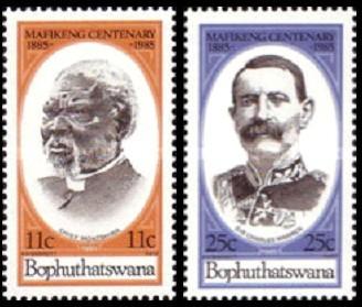 BOPHUTHATSWANA 1985 100j. Mafeking, Michel: 137-38, Postfris, Verzenden, Zuid-Afrika, Postfris